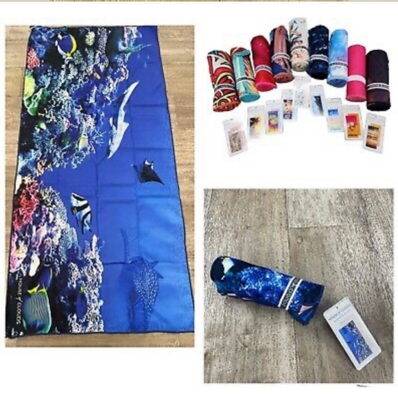 House of Cloud Microfiber Beach Towel Quick Dry Sand Free Compact Underwater - Picture 2 of 9